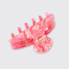Load image into Gallery viewer, Marble Medium Claw Hair Clip- Pink