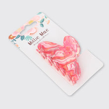 Load image into Gallery viewer, Marble Medium Claw Hair Clip- Pink