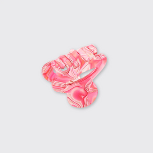 Marble Small Claw Clip- Pink
