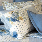 Melissa Blue Patchwork Bedspread - Forever England