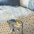 Melissa Blue Patchwork Bedspread - Forever England