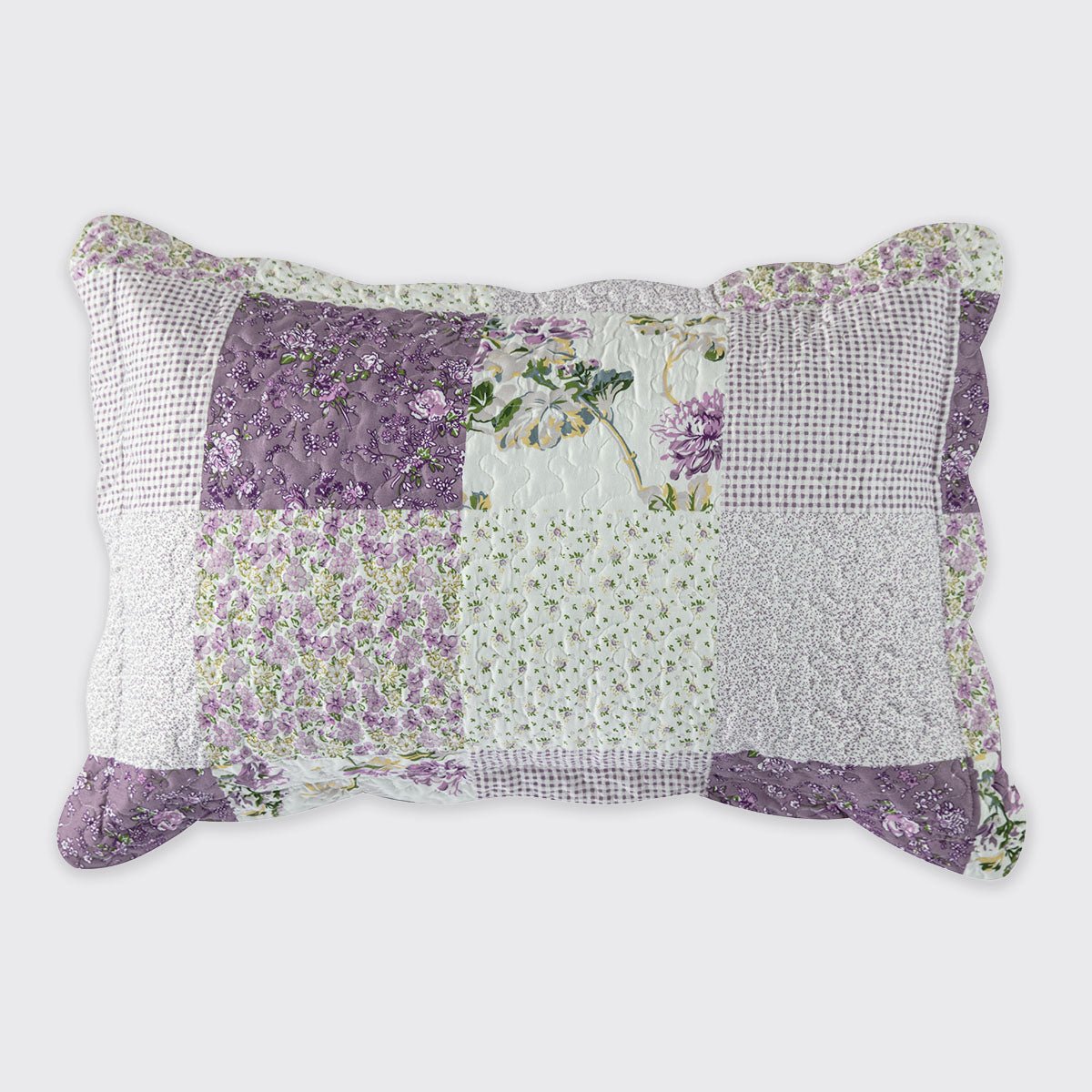 Melissa Lilac Patchwork Bedspread - Forever England