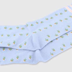 Mini Floral Socks Powder Blue