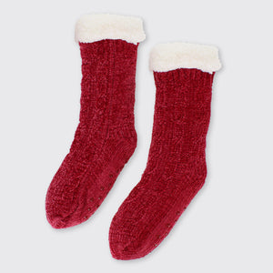 Molly Ladies Slipper Sock Red