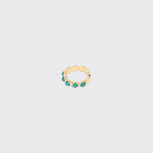 Moonstone Ring- Teal - Forever England