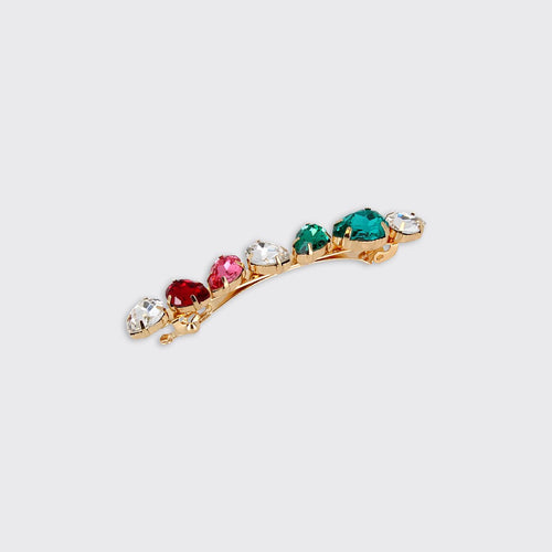 Multi Teardrop Jewelled Hairclip - Forever England