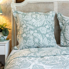 Olivia Duck Egg Green Jacquard Bedspread - Forever England