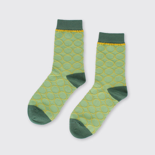 Retro Ring Socks- Green