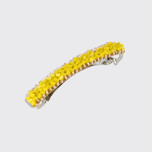Ritzy Long Hairclip- Yellow - Forever England