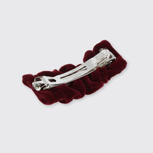 Load image into Gallery viewer, Ruched Hair Clip Aubergine