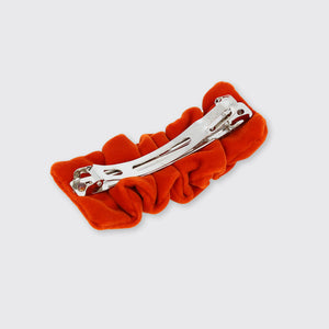 Ruched Hair Clip Rust