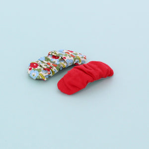 Set of 2  Polly Hair clips- Red/ Green