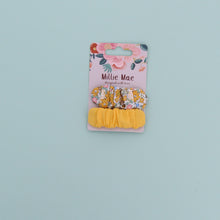 Load image into Gallery viewer, Set of 2  Polly Hair clips- Yellow