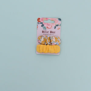 Set of 2  Polly Hair clips- Yellow