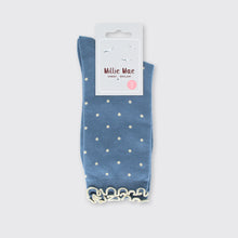 Load image into Gallery viewer, Small Spot Sock Winter Blue