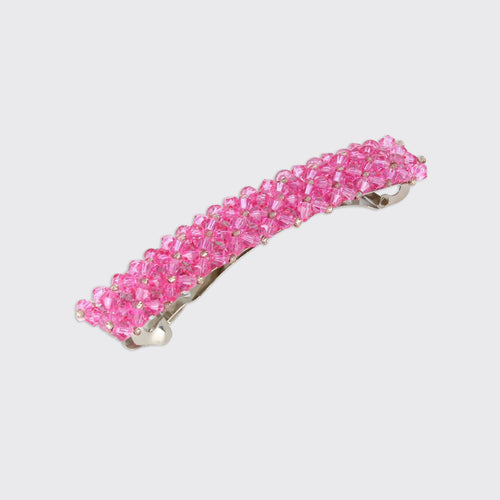 Sparkly Long Hairclip- Pink - Forever England