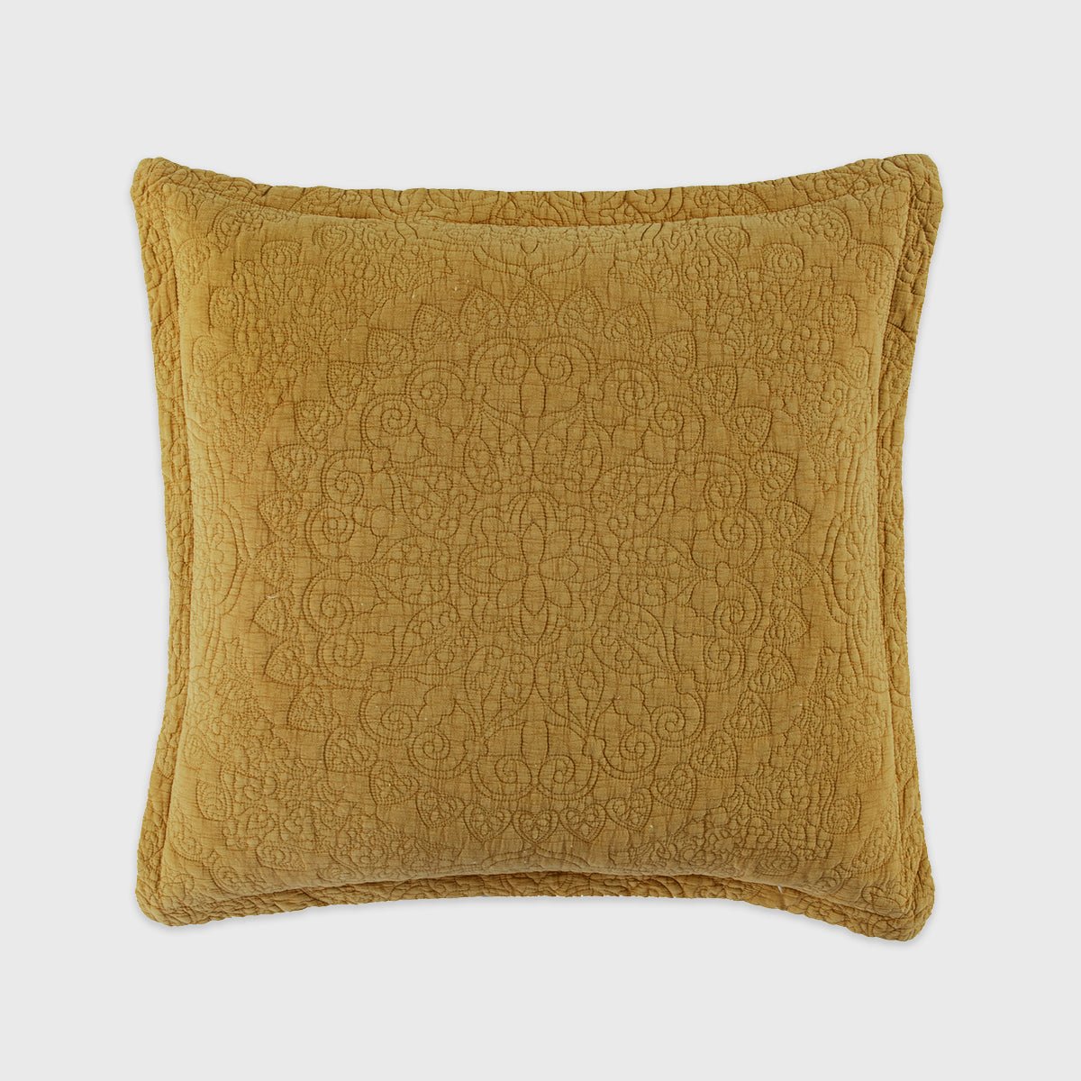 Stonewash Cotton Mustard Bedspread - Forever England