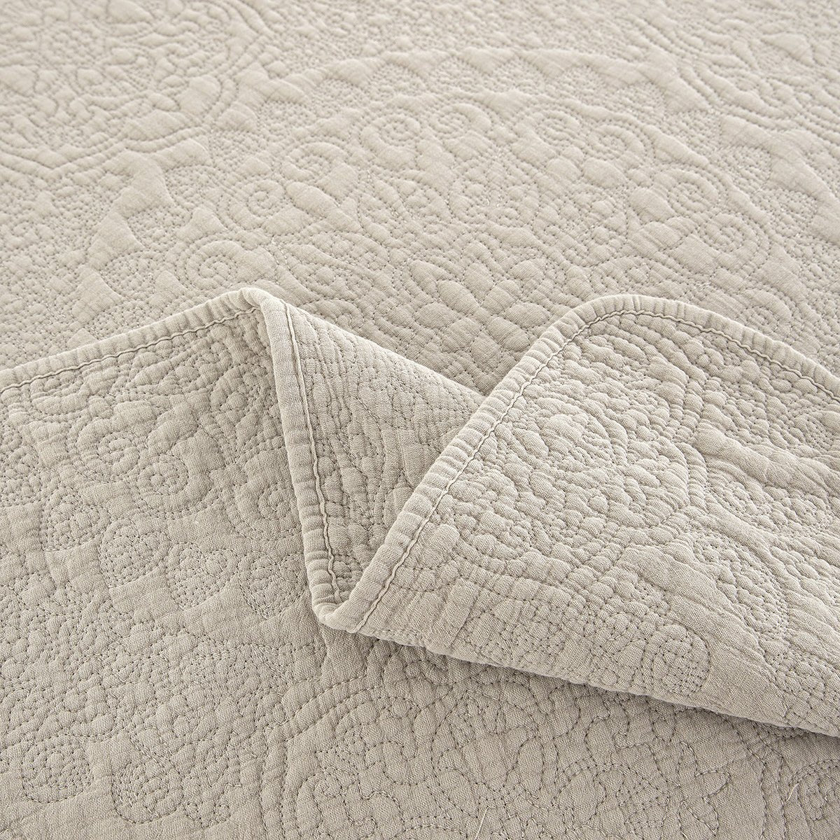 Stonewash Cotton Parchment Continental Pillowsham - Forever England