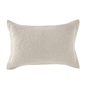Stonewash Cotton Parchment Standard Pillowsham - Forever England