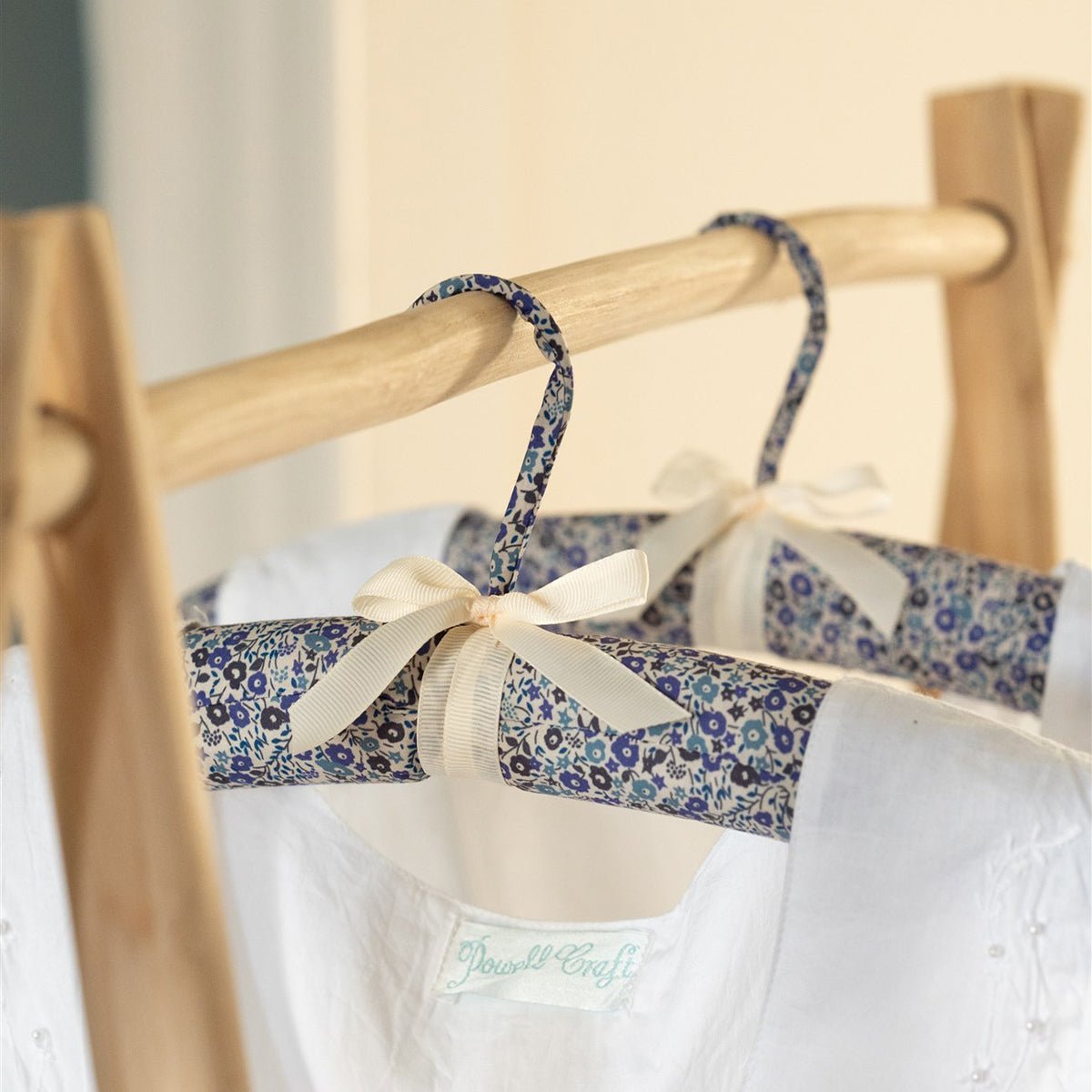 Vintage Floral Blue Coathanger - Forever England