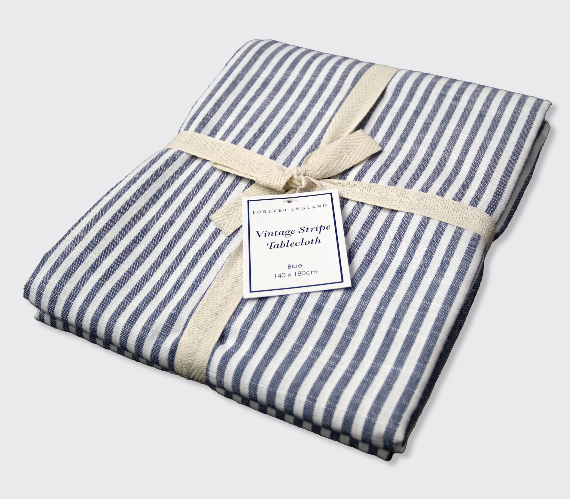 Vintage Stripe Tablecloth - Blue - 140 x 180 cm - Forever England