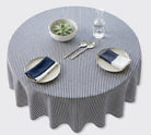 Vintage Stripe Tablecloth - Blue - 180cm Round - Forever England