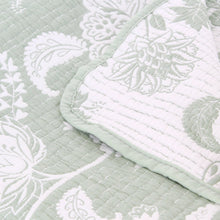 Load image into Gallery viewer, Willow Green Jacquard Bedspread - Forever England