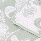 Willow Green Jacquard Continental Pillowsham - Forever England