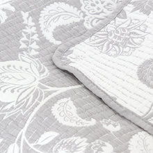 Load image into Gallery viewer, Willow Grey Jacquard Bedspread - Forever England