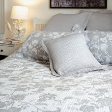 Load image into Gallery viewer, Willow Grey Jacquard Bedspread - Forever England