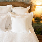 Windsor White Bedspread Cushion Complete - Forever England