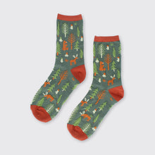Load image into Gallery viewer, Woodland Sock Green