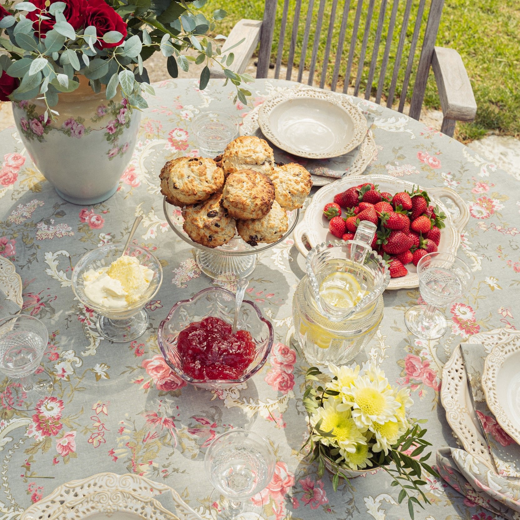 Abigail Grey Tablecloth Range Forever England