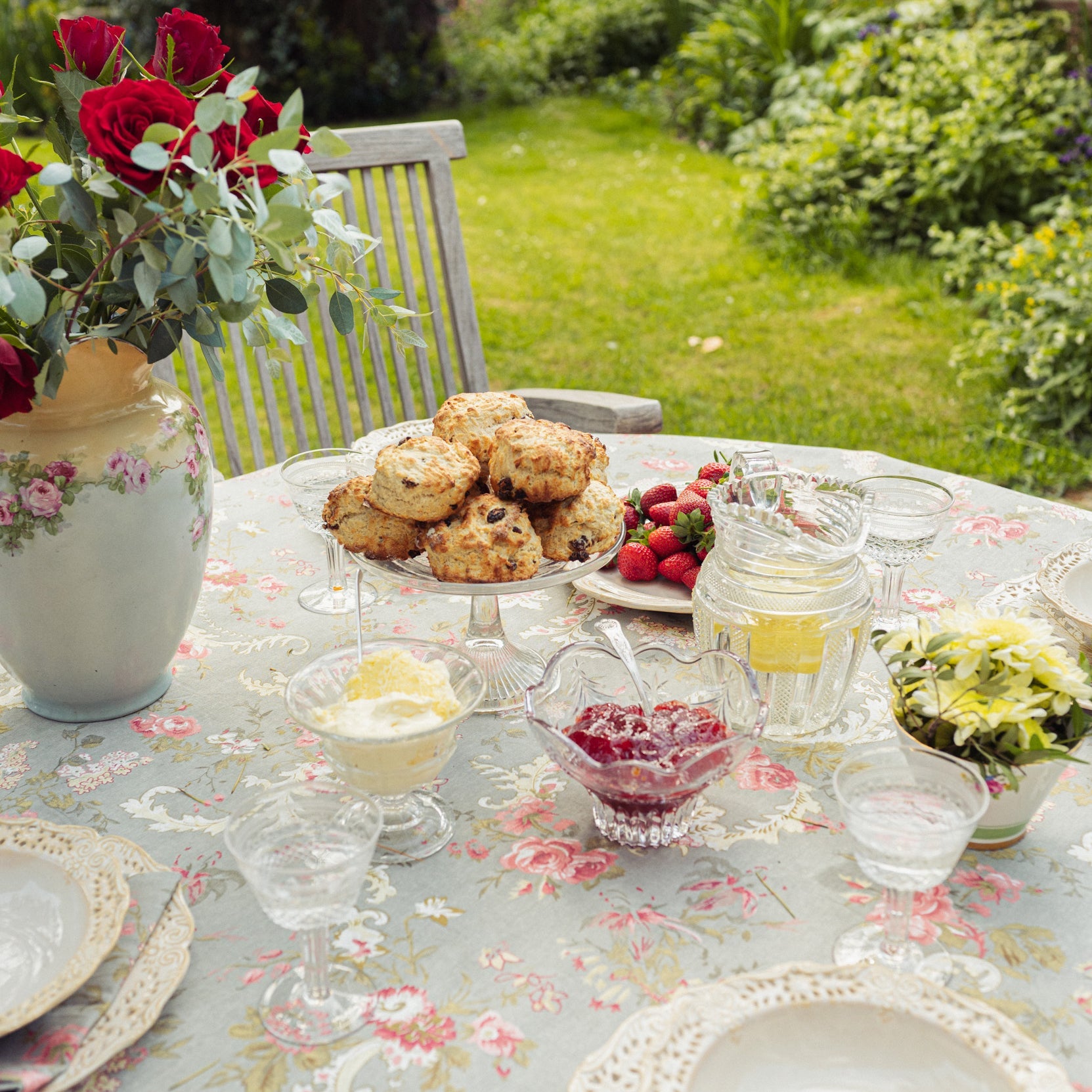 Abigail Grey Tablecloth Range - Forever England