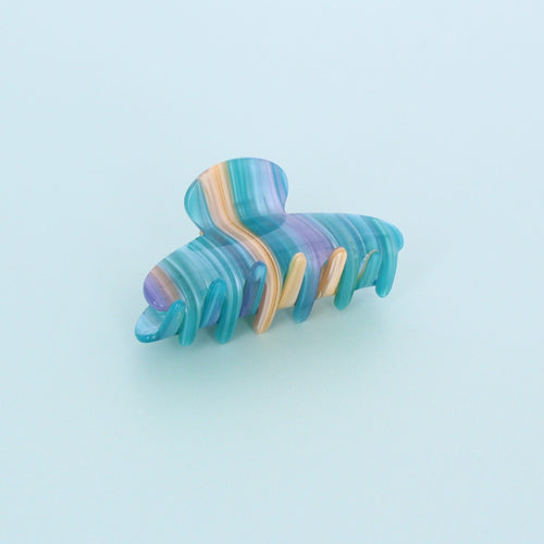 Barley Sugar Medium Claw clip- Aqua - Forever England