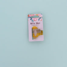 Load image into Gallery viewer, Barley Sugar Small Claw clip- Yellow - Forever England