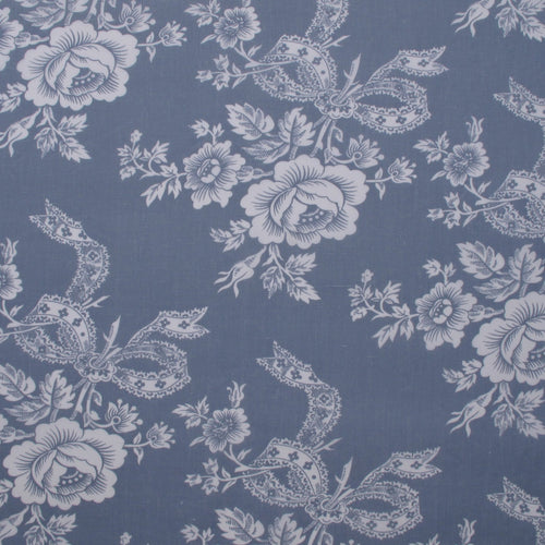Bella Antique Blue Fabric By The Metre - Forever England
