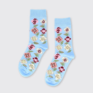 Blue Pansy Sock - Forever England