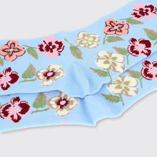 Load image into Gallery viewer, Blue Pansy Sock - Forever England