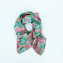 Load image into Gallery viewer, Bohemian Square Scarf - Green - Forever England
