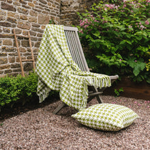 Load image into Gallery viewer, Chequer Cushion Complete Green - Forever England