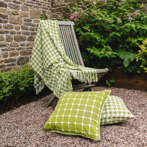 Chequer Throw Green 130x160cm - Forever England