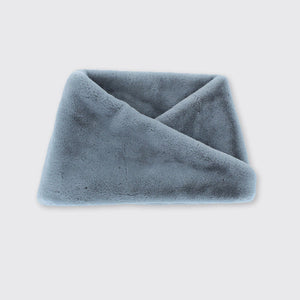 Chunky Faux Fur Snood Grey - Forever England