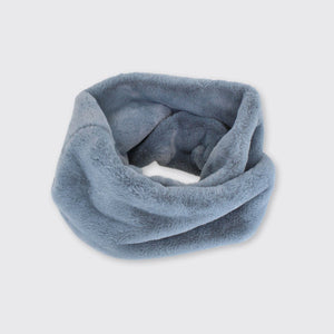 Chunky Faux Fur Snood Grey - Forever England