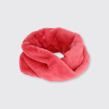 Load image into Gallery viewer, Chunky Faux Fur Snood- Salmon Pink - Forever England