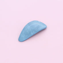 Load image into Gallery viewer, Faux Leather Hair Clip Pale Blue