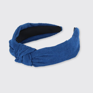 Cord Knotted Headband Navy - Forever England