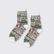 Load image into Gallery viewer, Country Scene Cream Socks - Forever England