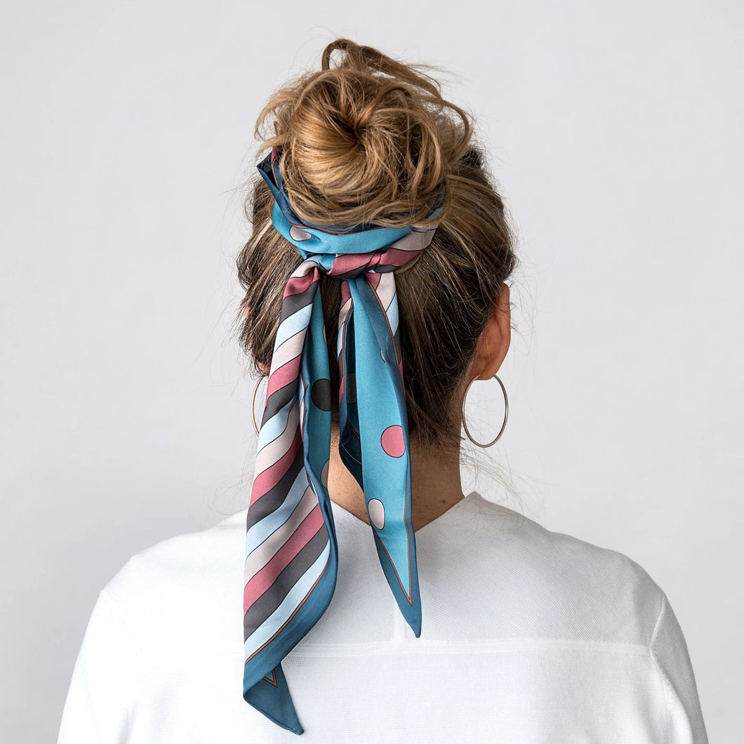 Dotty Teal/Navy Scarf - Forever England