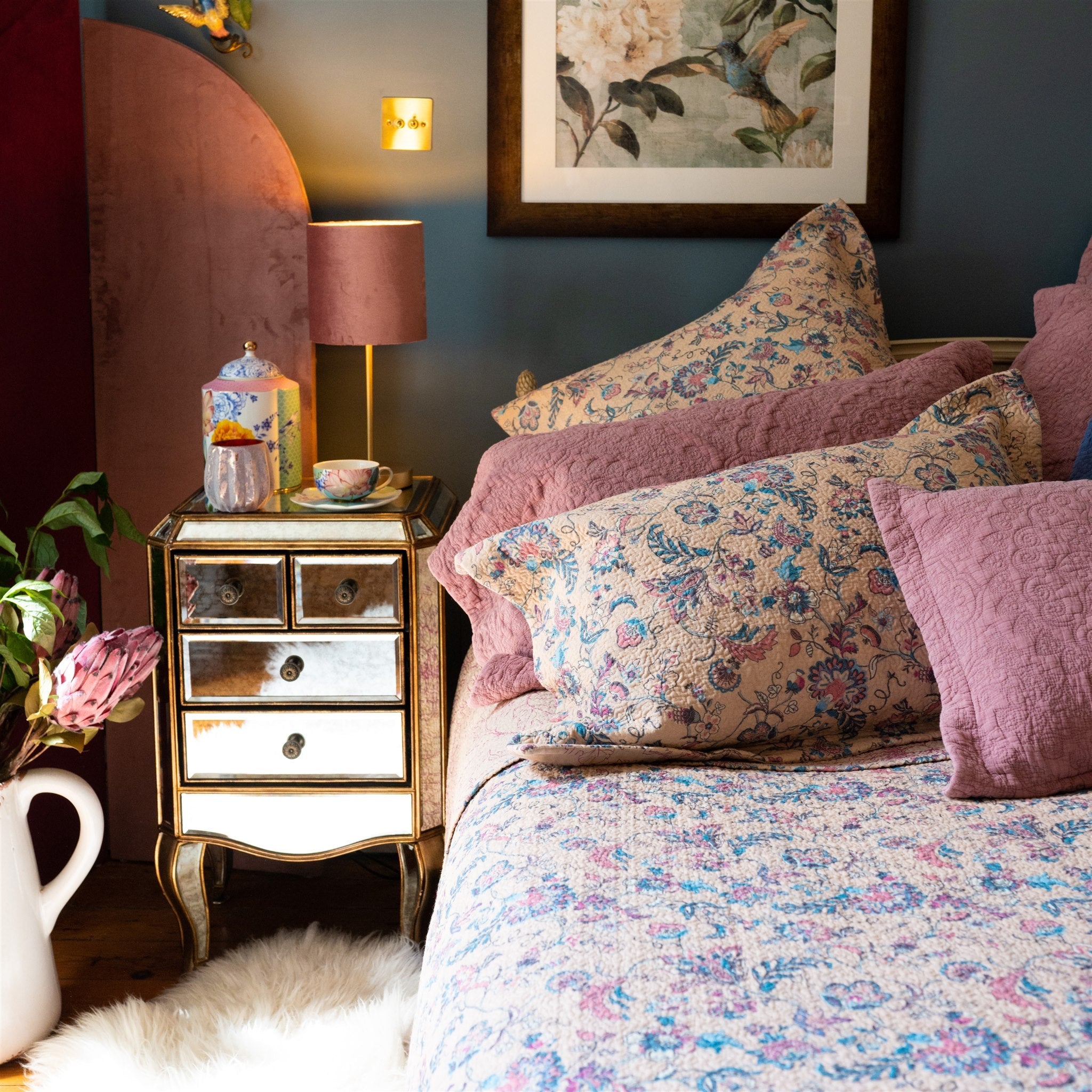 Eloise Pink Bedspread - Forever England